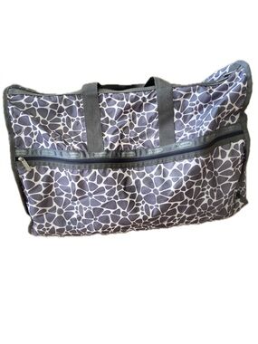 LeSportsac XL Weekender Travel Bag Grey Lightweight Carry-On Overnight
